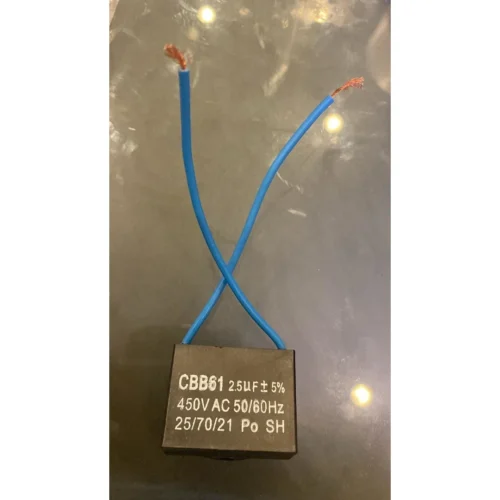 CBB61 2.5UF 450V AC 50/60HZ KABLOLU DAİMİ MOTOR KONDANSATÖR