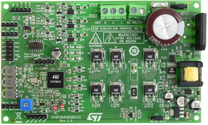 STMicro STSPIN32G0: Taşınabilir ve Endüstriyel Uygulamalar İçin Yüksek Performanslı 3 Fazlı Motor Kontrolörleri
