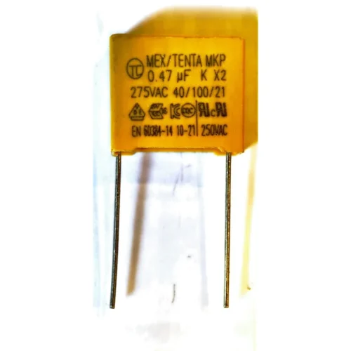 25 ADET - 0.47UF/275VAC-P15 X2 MKP (470NF/275VAC) POLYESTER KONDANSATÖR