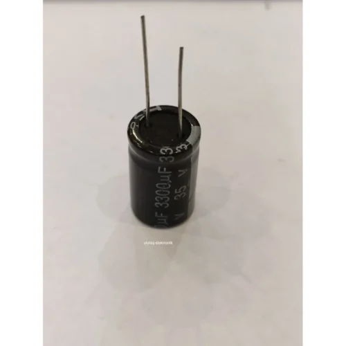 10 ADET - 3300UF 35V 105C 16X25 ELEKTROLİTİK ALÜMİNYUM KONDASATÖR