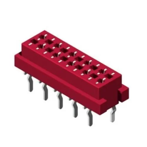 58MNS2G-06T0TB1 MICRO MATCH KONNEKTÖR THT V/T 6 PİN (2X3) 2.54MM DİŞİ KIRMIZI CONNECTOR