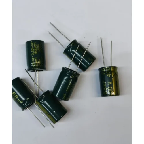 10 ADET - 68UF 400V 105C 16X25 Elektrolitik Alüminyum Kondansatör
