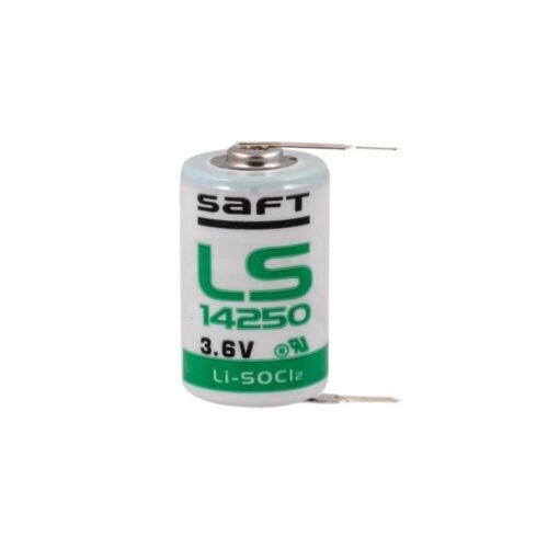 Saft LS14250 - 1/2 AA 3.6V Li-SOCI2 2PT Lithium Pil - 2 Pinli