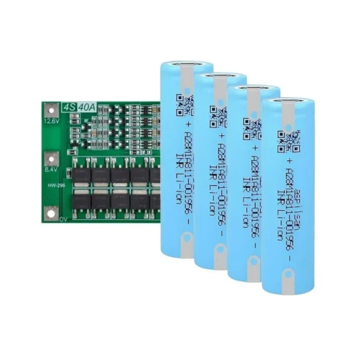 Aspilsan INR18650A28 - 3.7V 2800 mAh Li-ion Şarjlı Pil - 25A 4 Lü (+ - Pinli) 4S 40Ah Koruma Devresi