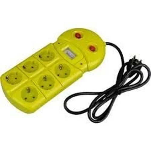 AYT VEA - VE-970B 6'LI 1.5 METRE POWER SOURCE PROTECTOR 16A - 250V GUARDIAN SHIELD GRUP PRİZ UZATMA KABLOSU 3860W ISINMAYA DAYANIKLI