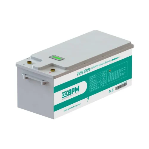 BPM 25.6V 100Ah LiFePO4 Lityum Akü - Ekranlı