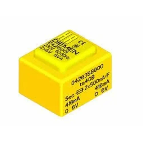 DIEMEN EFITER - 23 52 1224 00 - 2X250MA 208MA 0-12V -E4215057 230V 50/60HZ 2X12V 5VA