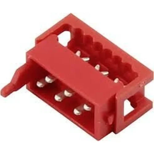 DS1015-01-04R6 MICRO MATCH KONNEKTÖR FREE 4 PİN (2X2)2.54MM ERKEK KIRMIZI KONNEKTÖR