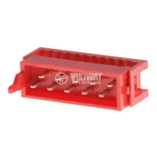 DS1015-01-10R6 MICRO MATCH KONNEKTÖR FREE 10 PİN (2X5) 2.54MM ERKEK KIRMIZI KONNEKTÖR