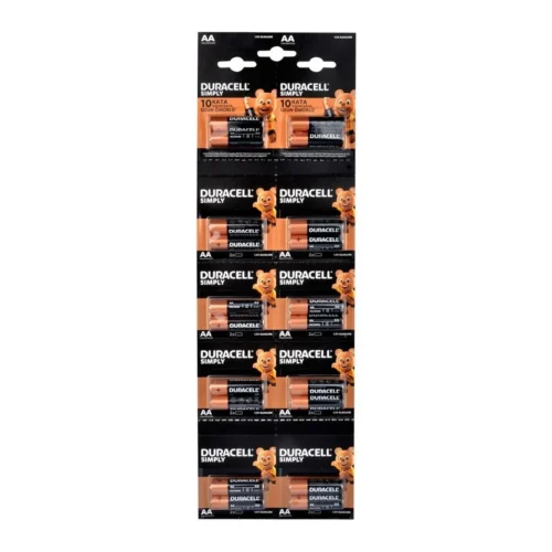 Duracell Simply Kalem Pil Alkaline AA 20li Kartela