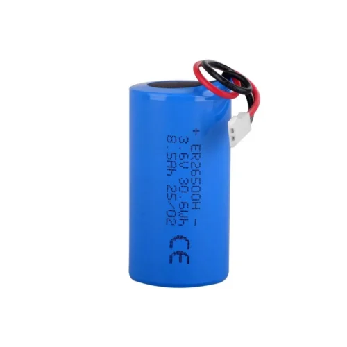 Fanso ER26500H - 1S1P - C Size - 3.6V 8500 mAh Şarjsız Li-SOCI2 Lithium Pil - Soketli - 51005-2P