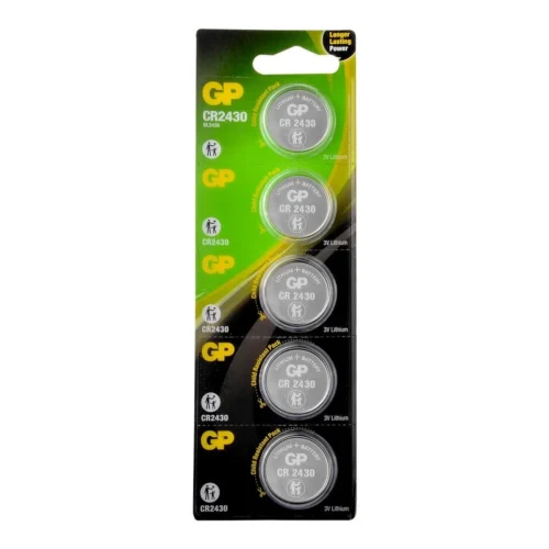 GP CR2430 - 3V Lithium - Lityum Düğme Pil - 5li Blister