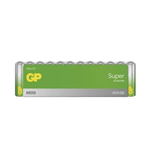 GP Super Alkaline - LR06 - AA Size - Kalem Boy Alkaline Pil - 12li Paket