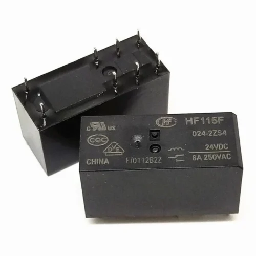 HF115F/024-2ZS4 24VDC 8A 250V 8 PİN ÇİFT KONTAK RÖLE