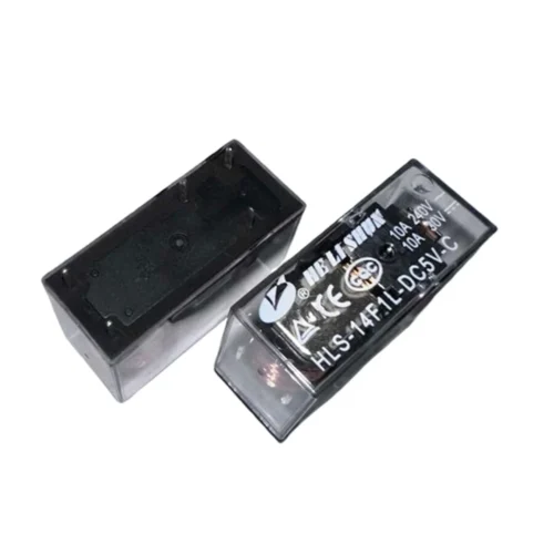 HLS-14F1L-DC5V-C 10A 5V 5 PIN TEK KONTAK ŞEFFAF PCB RÖLE