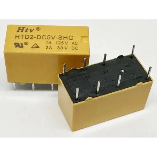 HTD2-DC12V-SHG 12V 8 PİN ÇİFT KONTAK TELEKOM RÖLE