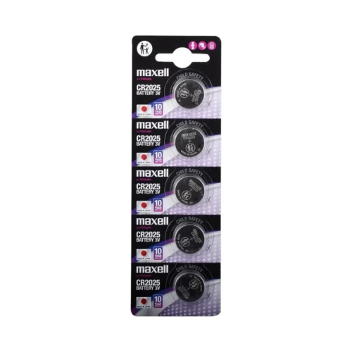 Maxell CR2025 Lithium Pil 5li Blister - Gri Paket