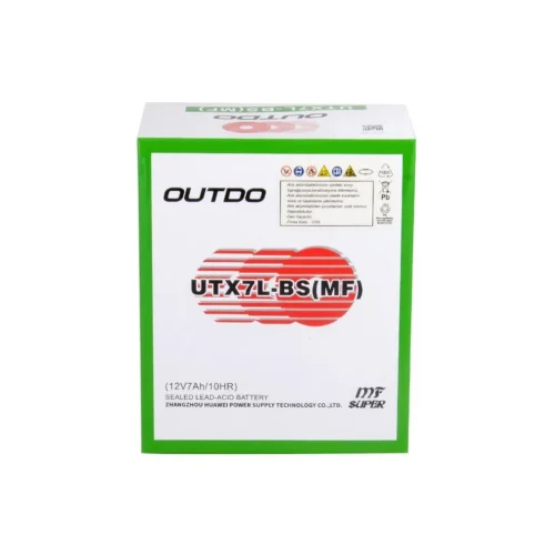 Outdo UTX7L-BS 12V 7 Ah Motosiklet Aküsü