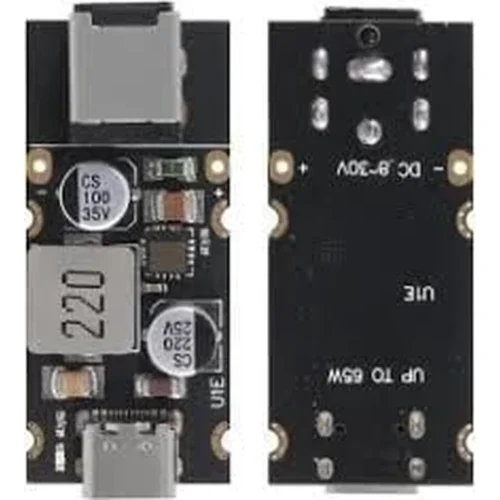 PD65W Type-c USB QC3.0 Hızlı Şarj Modül (5V 9V 12V 20V) 2.1X5.5 JACK