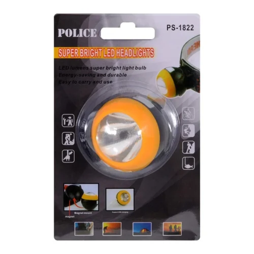 Police PS-1822 Top Magnet Şarjlı Kafa Feneri