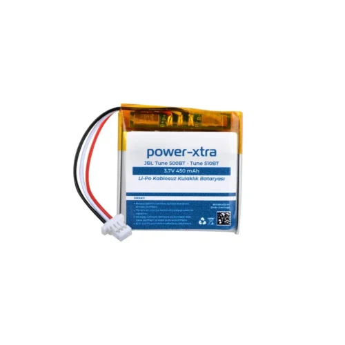 Power-Xtra - JBL Tune 500BT-Tune 510BT 3.7V 450mAh Li-po Kablosuz Kulaklık Bataryası
