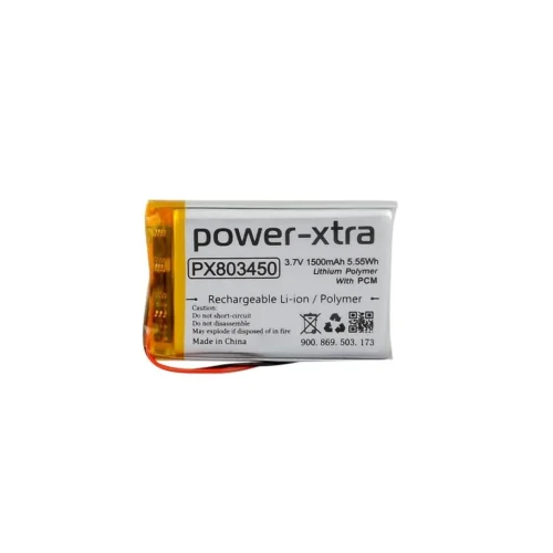 Power-Xtra PX803450 - 3.7V 1500 mAh Li-Polymer Pil - Devreli - 2.0A