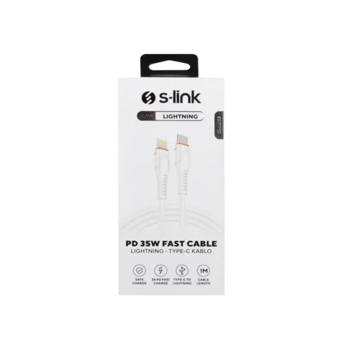 S-link SW-C115 1M TypeC to Lightning Data PD Hızlı Şarj Kablosu