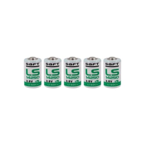 Saft LS14250 - 1/2 AA 3.6V Li-SOCI2 Lithium Pil 5 Li Paket