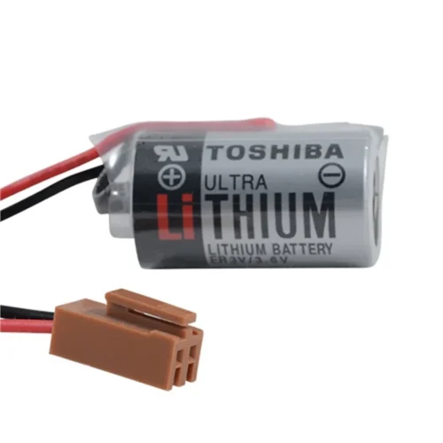 Toshiba 1S1P - ER3V 3.6V Li-SOCl2 Lithium Pil -Kahverengi Soket