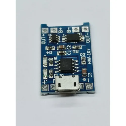 TP4056 Mikro USB 3,7V Şarj Aleti - 5V 1A Lityum Akım Korumalı Modül