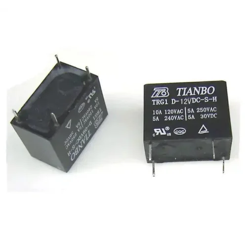 TRG1 D-12VDC-S-H 4 PİN 5A 12VDC TEK KONTAK RÖLE