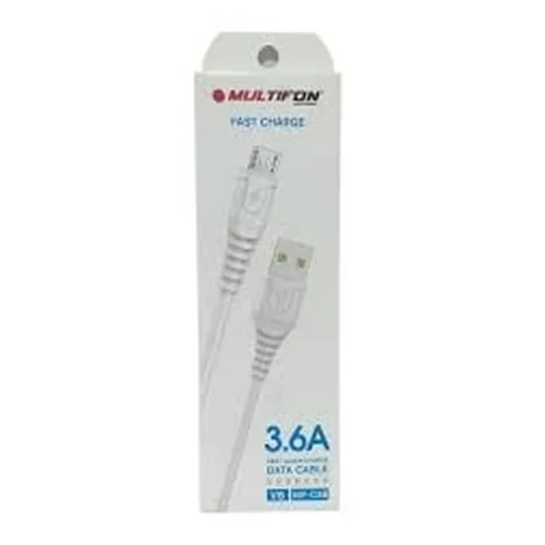 USB-MİCRO USB KABLO 3.6A FAST QUICK CHARGE DATA CABLE V8 MF-C38