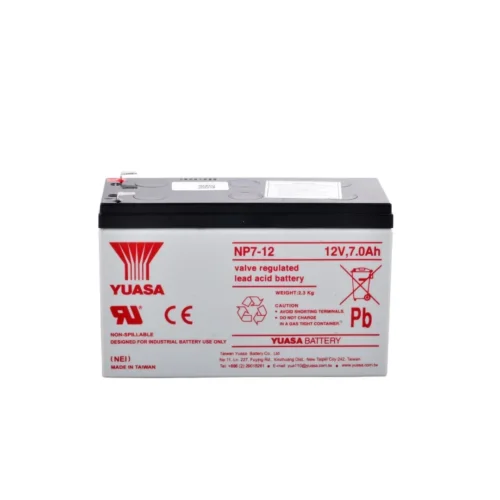 Yuasa NP7-12 - 12V 7 Ah F1 (ince) Bakımsız Kuru Akü